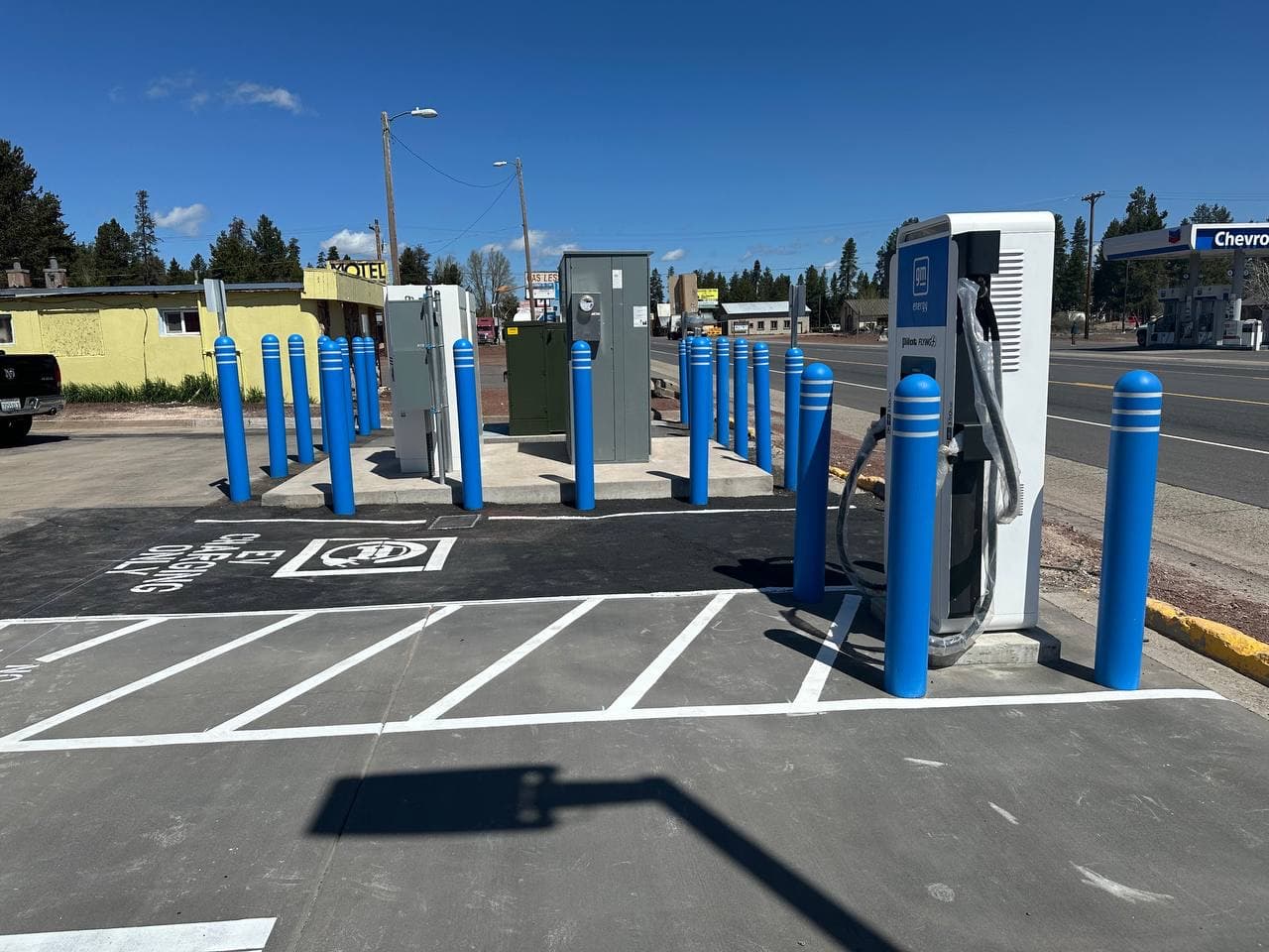 EV charger installation detail