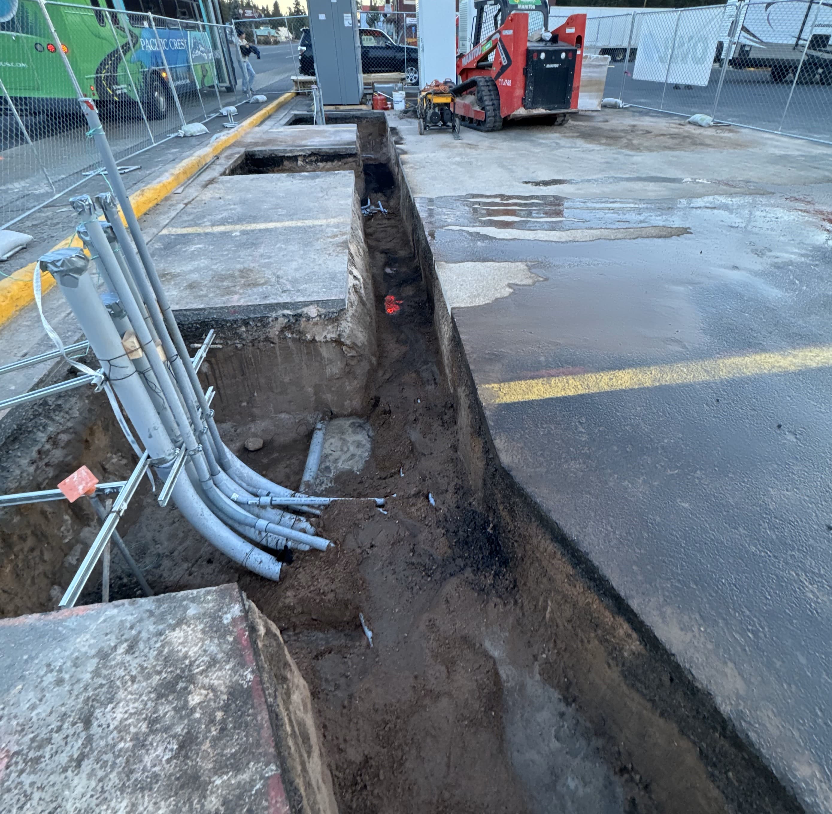 Trench backfill compaction