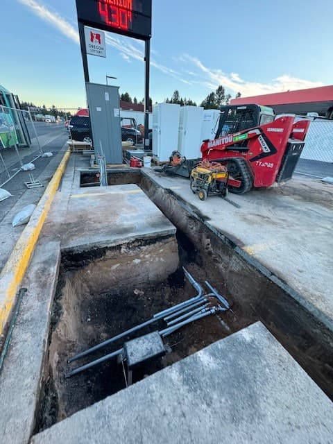 Conduit in trench