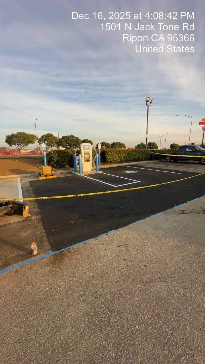 EV trench near panel