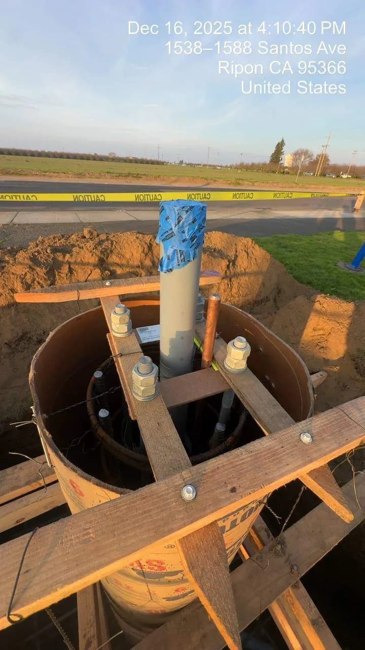 Trench conduit detail