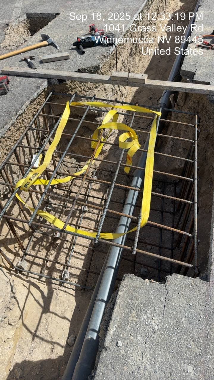 Conduit in trench