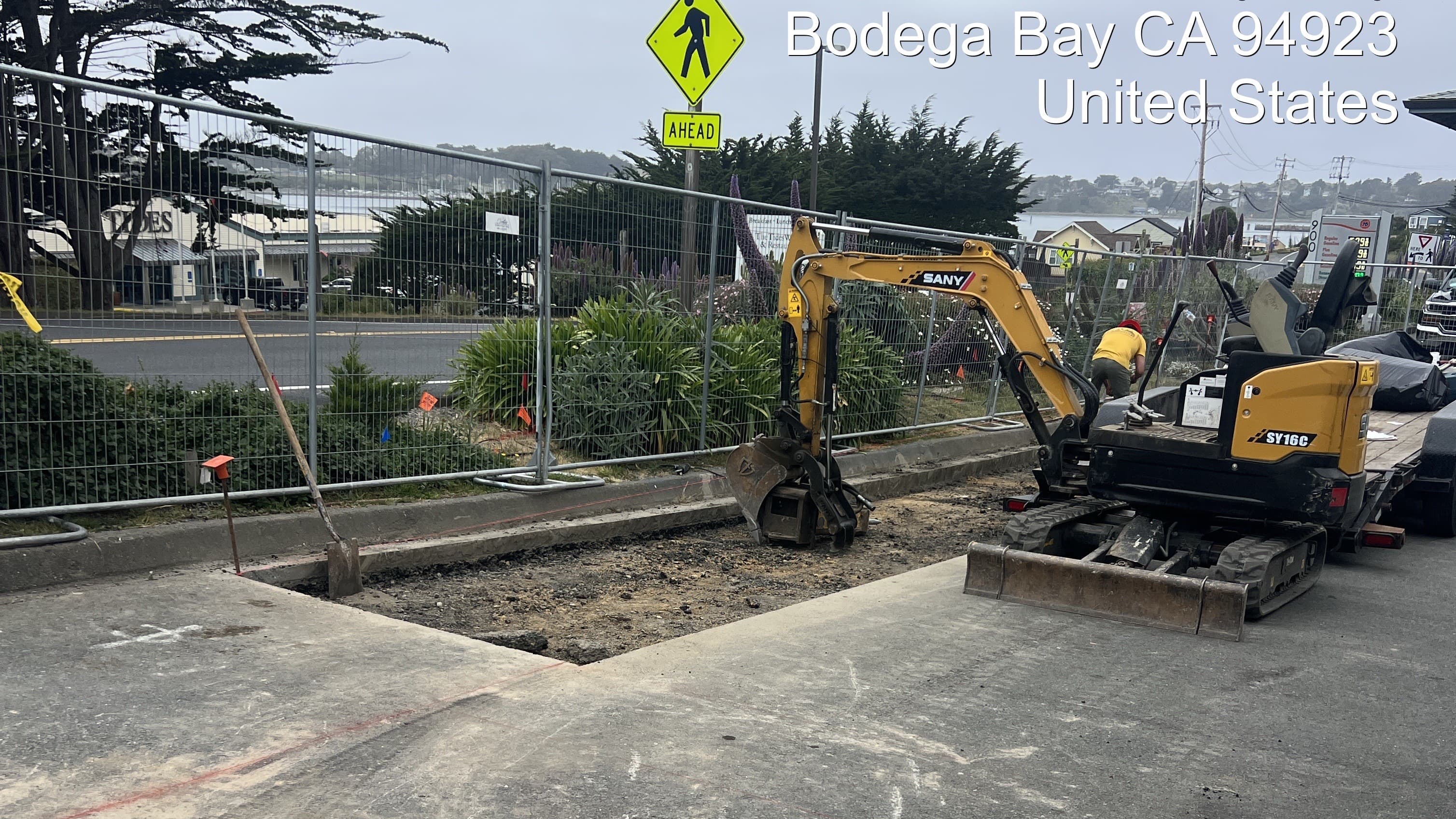 Bulldozer site grading