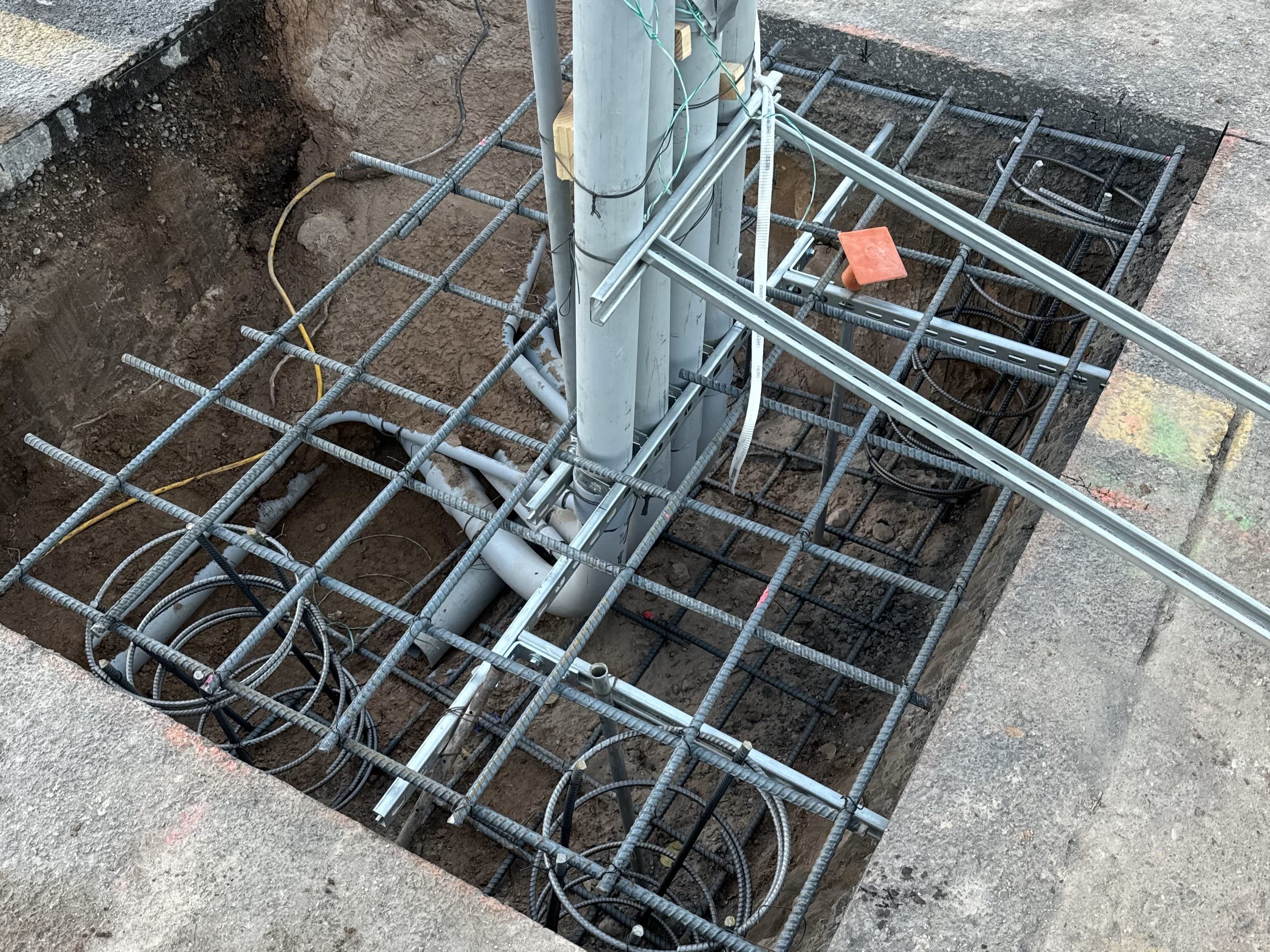 Trench backfill operation