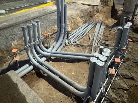 Utility corridor excavation