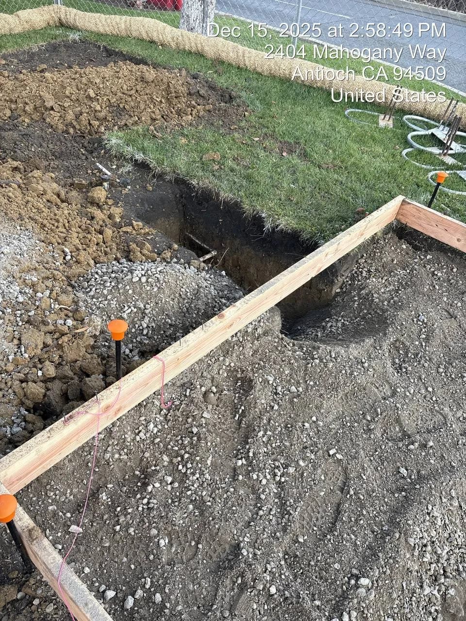 Conduit installation in trench